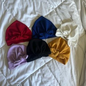 Baby Head Turbans, multipack, Waffle knit